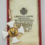 Italien: Orden der Krone von Italien, Komtur Kreuz, im Etui. - photo 2