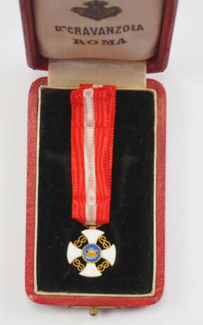 Italien: Orden der Krone von Italien Miniatur, im Etui. - Foto 2