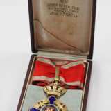 Rumänien: Orden des Stern von Rumänien, 2. Modell (1932-1947), Komturkreuz, im Etui. - Foto 1