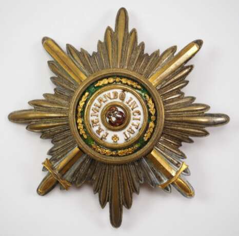 Russland: Kaiserlicher und Königlicher Orden vom heiligen Stanislaus, 2. Modell, 3. Typ (1917), 1. Klasse Stern mit Schwertern. - photo 1