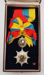 Venezuela: Orden des Befreiers / Orden der Büste Bolivars, Großkreuz Satz, im Etui.