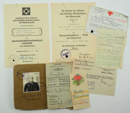 Urkundennachlass des Oberstabsarzt d.R. Prof. Dr. W. - jener Mediziner, welcher A.H. am 20. Juli 1944 als Erster medizinisch versorgte. - photo 1
