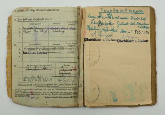 Urkundennachlass des Oberstabsarzt d.R. Prof. Dr. W. - jener Mediziner, welcher A.H. am 20. Juli 1944 als Erster medizinisch versorgte. - photo 10