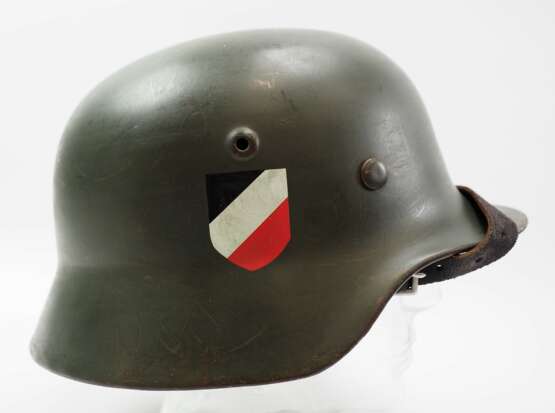 Wehrmacht: Stahlhelm M40 - Doppelemblem. - photo 4