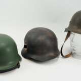 Wehrmacht: 3 Stahlhelme. - photo 2