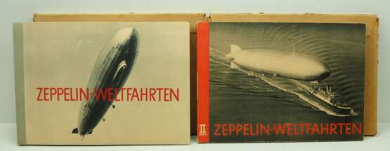 Zigarettenbilder Alben: Zeppelin-Weltfahrten - Band 1+2. - photo 1