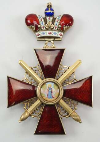Russland: Orden der hl. Anna, 2. Modell (1810-1917), 1. Klasse Kleinod mit Krone und Schwertern. - Foto 1