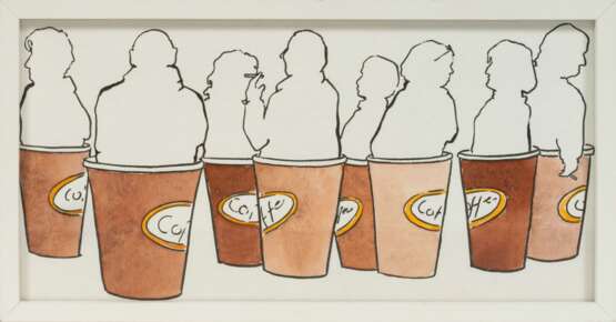 Kerstin Mempel (Herrenberg 1967). 5 Werke 'Coffee Collection'. - Foto 8