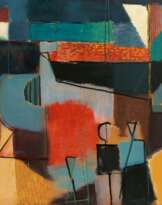 Hans Rickers (Itzehoe 1899 - Kiel 1979). Strand am Abend.