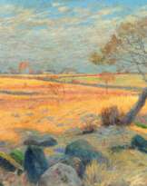 Georg Burmester (Barmen 1864 - Möltenort 1936). Landschaft in Holstein.