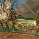 Ludwig Dettmann (Adelbye 1865 - Berlin 1944). Landschaft mit Regenbogen. - Foto 1