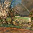 Ludwig Dettmann (Adelbye 1865 - Berlin 1944). Landschaft mit Regenbogen. - Auction prices