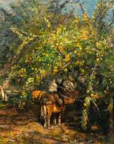 Ludwig Dettmann (Adelbye 1865 - Berlin 1944). Orangenernte.