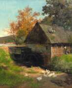 Ганс Петер Феддерсен II. Hans Peter Feddersen (Westerschnatebüll 1848 - Kleiseerkoog 1941). Mühle im Walde.