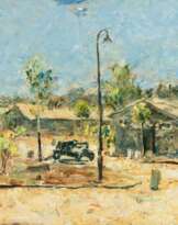 Ernst Flege (Hamburg 1898 - Holm 1965). Dorfplatz.