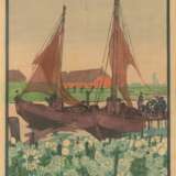 Hans Förster (Hamburg 1885 - Hamburg 1966). 4 Farbholzschnitte 'Motive aus dem Alten Land'. - Foto 3