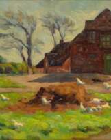 Albert Johannsen (Husum 1890 - Husum 1975). Beim Bäcker in Uelvesbüll.