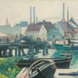 Friedrich Mißfeldt (Kiel 1874 - Kiel 1969). Am Eckernförder Hafen. - Auction archive