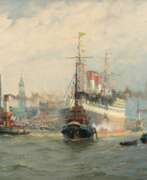 Адольф Мюльхан. Adolf Mühlhan (Hannover 1886 - Hamburg 1970). Hamburger Hafen.
