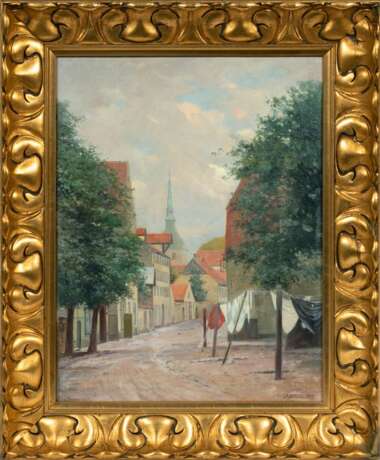 Jacob Nöbbe (Flensburg 1850 - Flensburg 1919). Straße in Flensburg. - photo 2