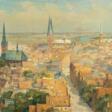 Werner Reuter (1902 - 1962). Panorama von Lübeck. - Archives des enchères