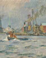 Heinrich Rode (Hamburg 1905 - Hamburg 1983). Hamburger Hafen.