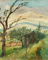 Karl Peter Röhl (Kiel 1890 - Kiel 1975). Hügelige Landschaft.