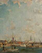 Wilhelm Schodde (Altona 1883 - Lübeck 1951). Panorama von Lübeck.