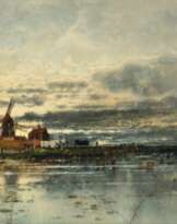 Karl Heffner (Würzburg 1849 - München 1925). Sonnenuntergang.