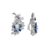 BULGARI SAPPHIRE AND DIAMOND EARRINGS - Foto 3