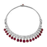 CARTIER RUBY AND DIAMOND NECKLACE - фото 1