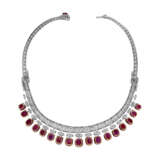 CARTIER RUBY AND DIAMOND NECKLACE - фото 4