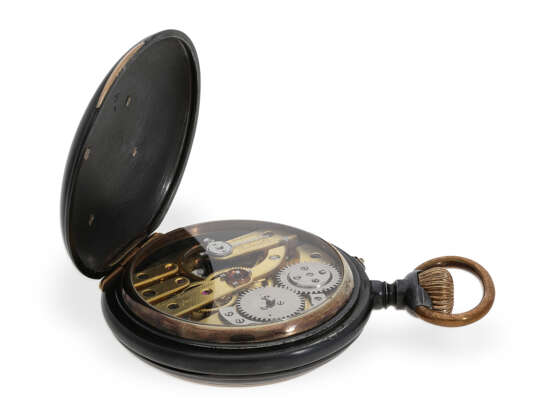 Taschenuhr: feine Präzisionstaschenuhr, vermutlich Schuluhr Cesar Courvoisier, 1878 - Foto 3