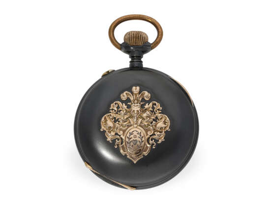 Taschenuhr: feine Präzisionstaschenuhr, vermutlich Schuluhr Cesar Courvoisier, 1878 - Foto 4