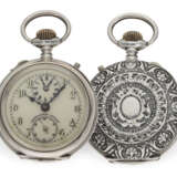 Technisch interessante Taschenuhr mit zwei Zeitzonen, Chronometermacher Bröcking in Hamburg, ca.1900 - фото 1