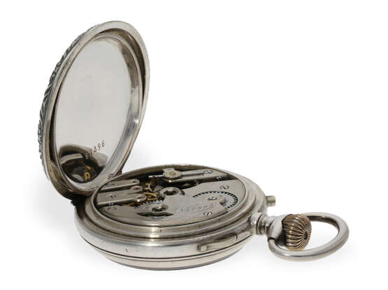 Technisch interessante Taschenuhr mit zwei Zeitzonen, Chronometermacher Bröcking in Hamburg, ca.1900 - фото 4