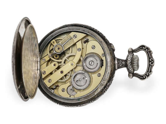 Taschenuhr: seltene silberne Freimaurer-Taschenuhr, um 1900 - Foto 3