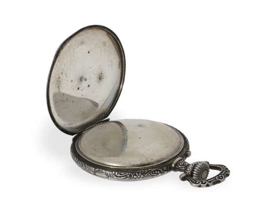 Taschenuhr: seltene silberne Freimaurer-Taschenuhr, um 1900 - Foto 4