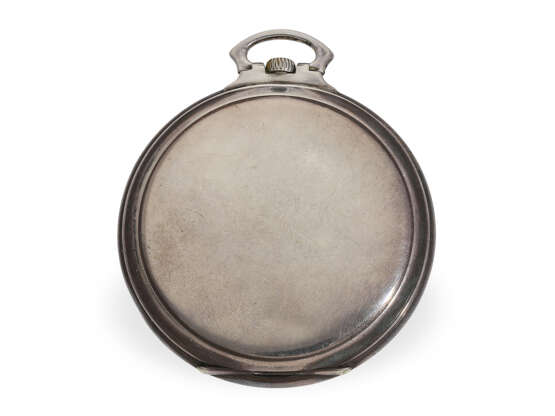 Taschenuhr: seltene Omega Taschenuhr aus der Zeit des Art déco, Silber, 1930 - фото 4