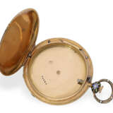 Taschenuhrgehäuse: Gold/Emaillegehäuse von herausragender Qualität, Courvoisier & Co., ca. 1820 - фото 3