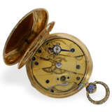 Taschenuhr: ausgesprochen schöne Lepine mit Emaillegehäuse, Originalschlüssel und Originalbox, ca. 1820 - фото 3