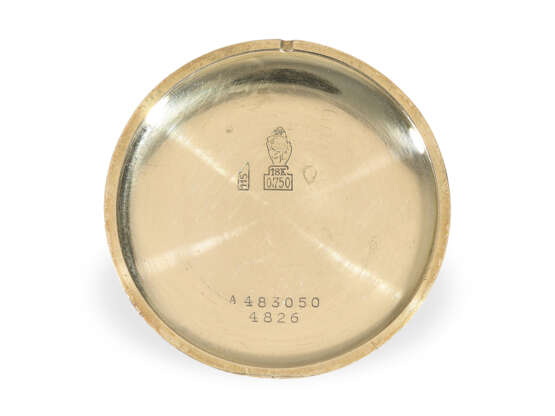 Armbanduhr: sehr schön erhaltene, große 18K Gold Movado "Triple Date" Ref. 4826, ca. 1950 - Foto 3