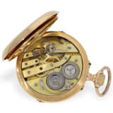 Taschenuhr: feines 18K Ankerchronometer mit linearem "American" Vollkalender, ca. 1890 - photo 2
