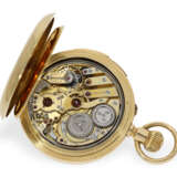 Taschenuhr: schwere Goldsavonnette mit Minutenrepetition, Le Roy London No.1371 - photo 2
