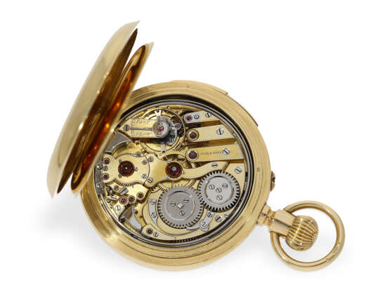 Taschenuhr: schwere Goldsavonnette mit Minutenrepetition, Le Roy London No.1371 - фото 2