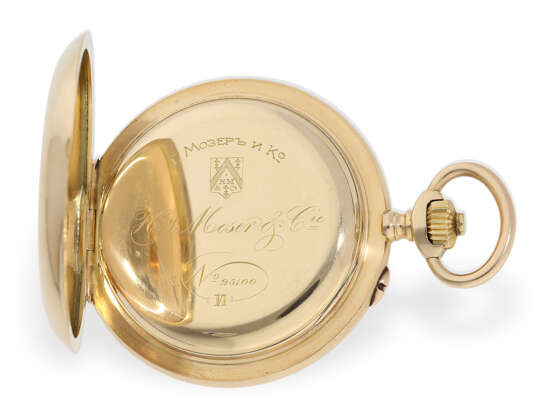 Taschenuhr: schweres Henry Moser Ankerchronometer mit Chronograph und Zähler, ca. 1910 - фото 3