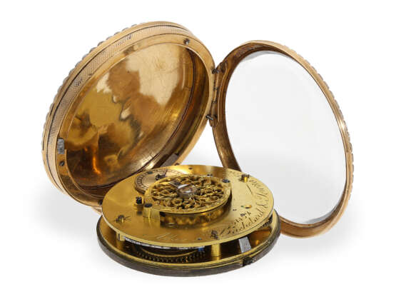 Taschenuhr: außergewöhnlich schöne Lepine mit Gold/Emaillegehäuse und Perlenbesatz, Alliez, Bachelard & Terond Geneve - photo 5