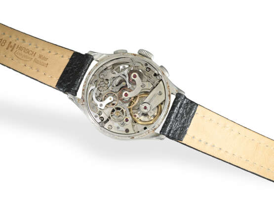 Armbanduhr: früher, großer vintage Heuer Chronograph, Valjoux 22, 40er-Jahre - Foto 3