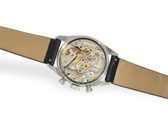 Armbanduhr: äußerst rarer Heuer Carrera Chronograph "CARRERA DATO 45 Ref-3147S", 60er-Jahre - photo 2