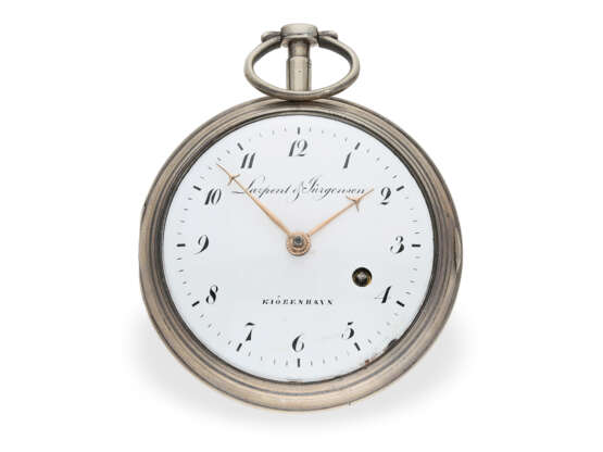 Taschenuhr: sehr frühe große Uhr der Jürgensen Dynasty, L & J Kjöbenhavn No.1761, ca. 1794 - Foto 1